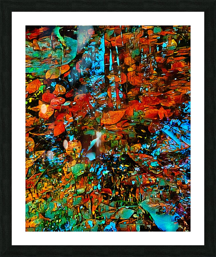 Begin Frozen Puddle Refraction Picture Frame print