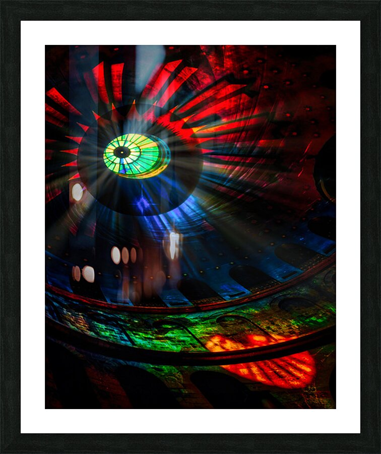 God s Eye Cathedral Picture Frame print