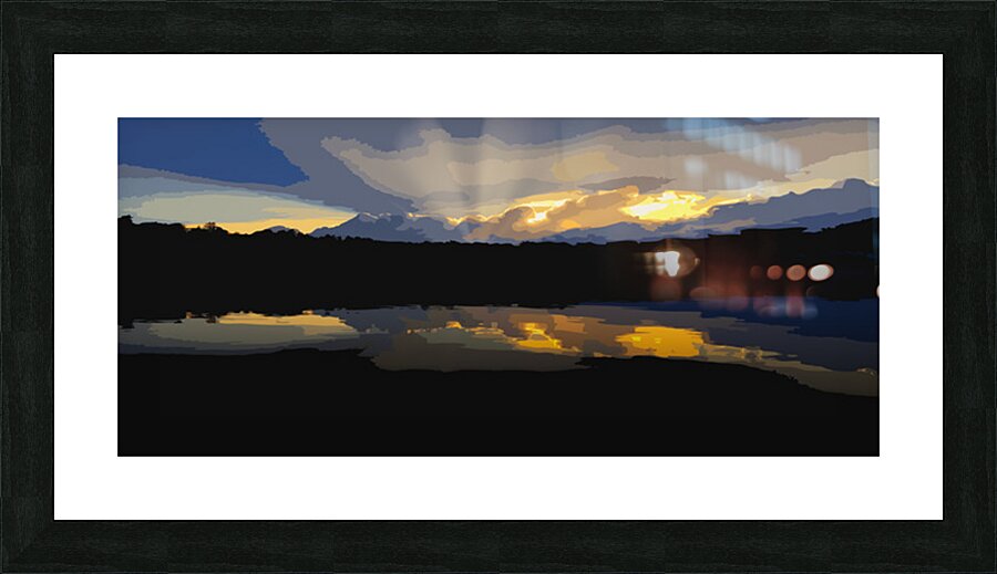 Parker Pond Sunset Picture Frame print
