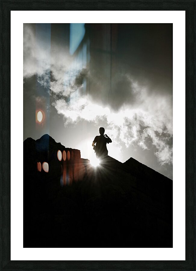 Dylan at the Pyramids Picture Frame print
