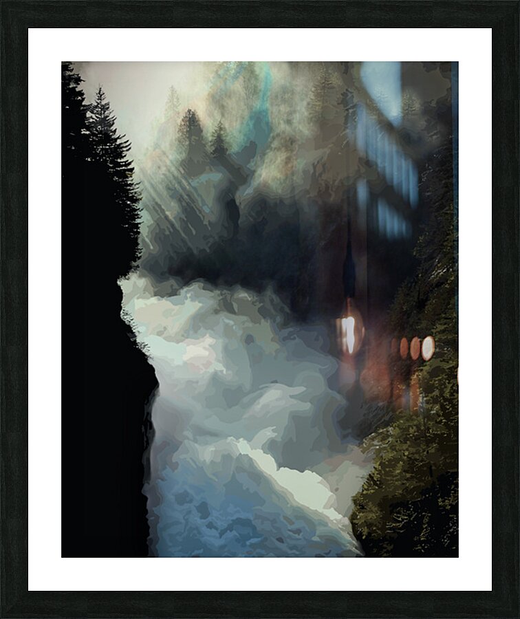 Rushing Mists Picture Frame print