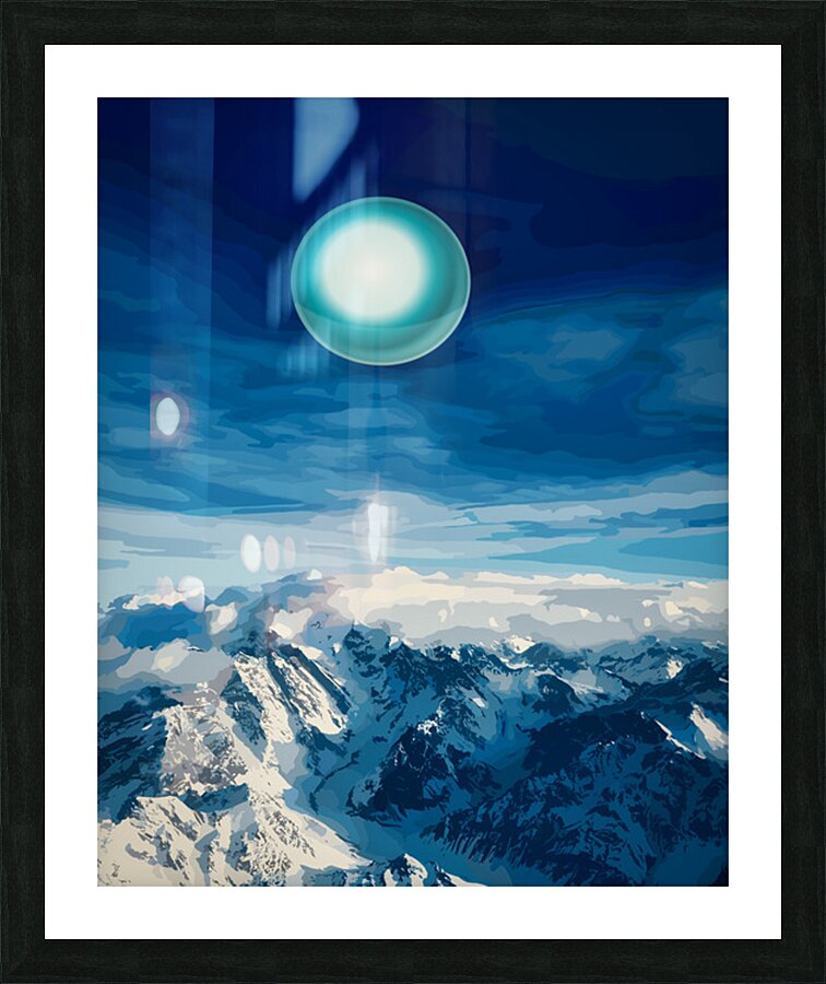 White Caps Picture Frame print