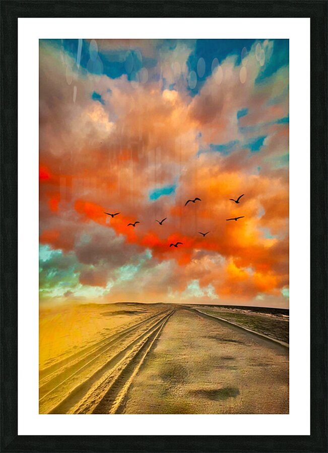 Surreal Beach Picture Frame print