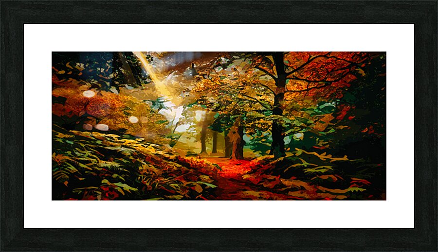 Woodland Path Picture Frame print