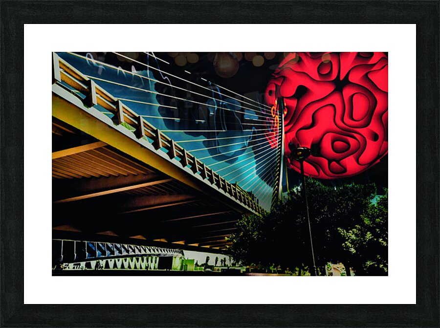 Panomanian Red Picture Frame print