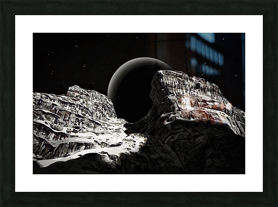 Dark Wadi Picture Frame print