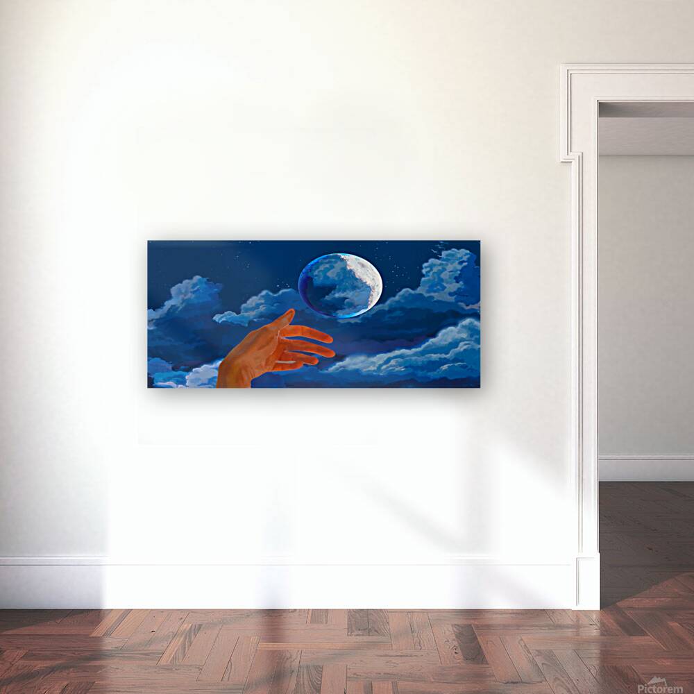 God Juggles on a Moonlit Night Reproduction