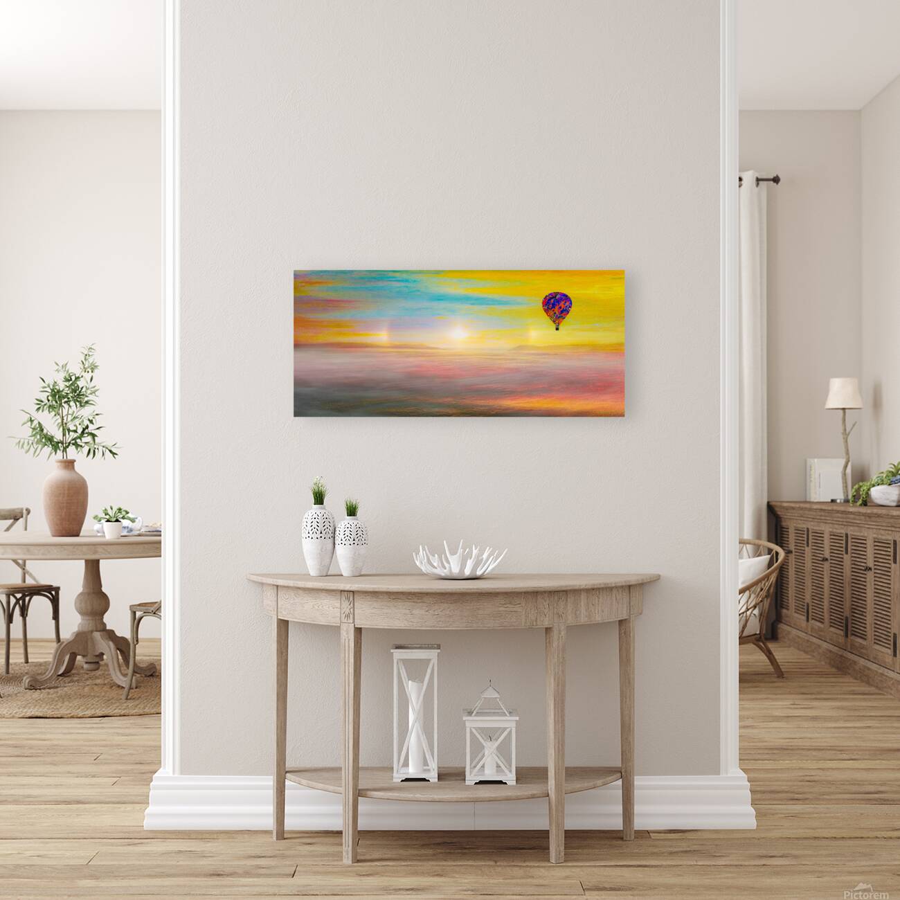 Balloon Sun Dog Sunset Reproduction