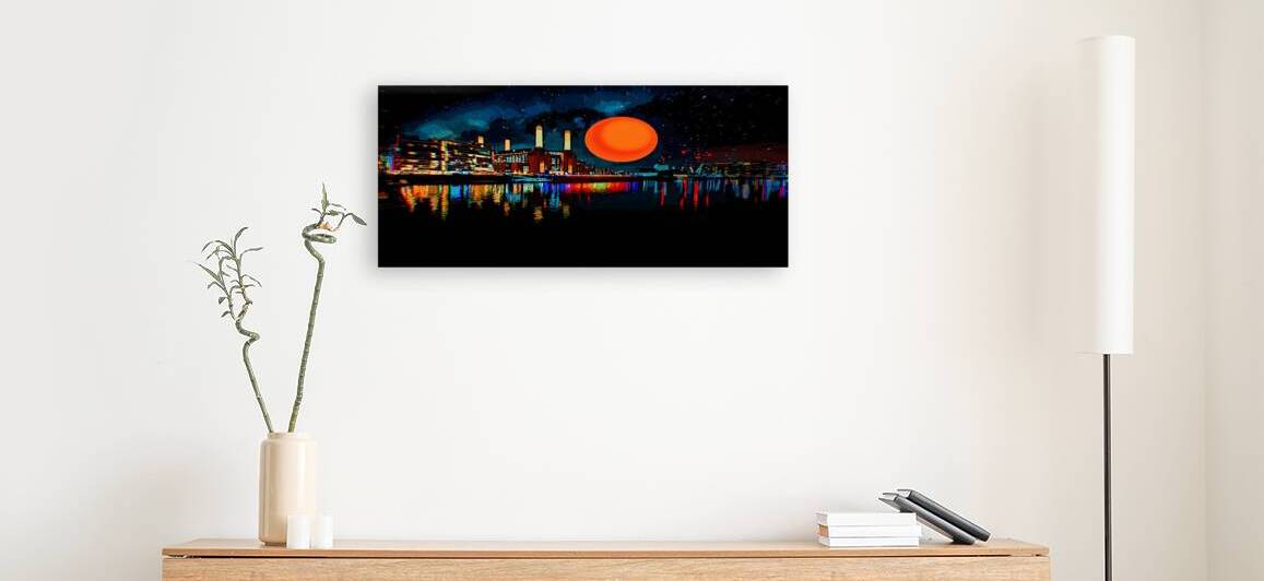 Harvest Moon Over Port Reproduction
