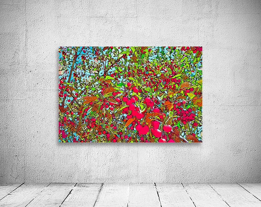 Psychedelic Cherries Wall Preview