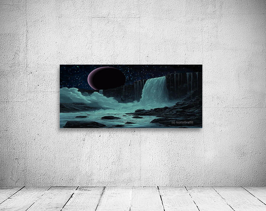 Waterfall   Night Wall Preview