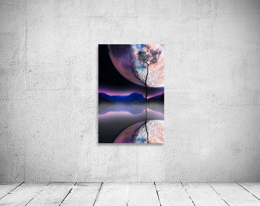 Seussian Tree Against Overhanging Sky Wall Preview