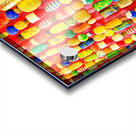 Decorative Lobster Floats on Red Wall Acrylic print