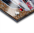 Old Brick Wall Different Colors Acrylic print