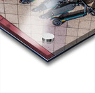 Rental Scooters on Sidewalk from Above Acrylic print
