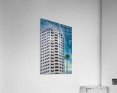 White Tropical Condo Tower Acrylic Print