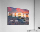 Tour Boat at Nassau Bahamas with Atlantis in Background Acrylic Print