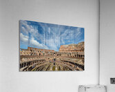 Roman Coloseum with Many Tourist Acrylic Print