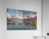 Orange Boat in Kotor Bay Acrylic Print