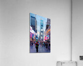 Walking Through Times Square at Dusk Acrylic Print