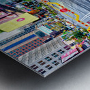 NYPD Car Crossing Times Square Metal print