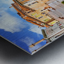 Motorboat Heading Under Bridge Metal print