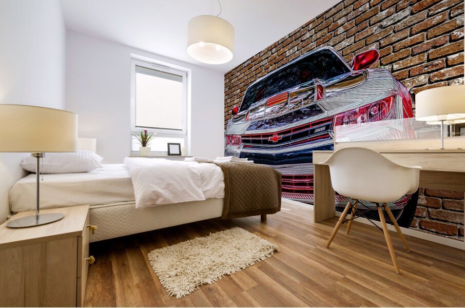 Old Brick Wall Different Colors Mural print