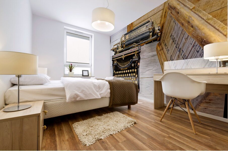 Old Underwood Typewriter Mural print