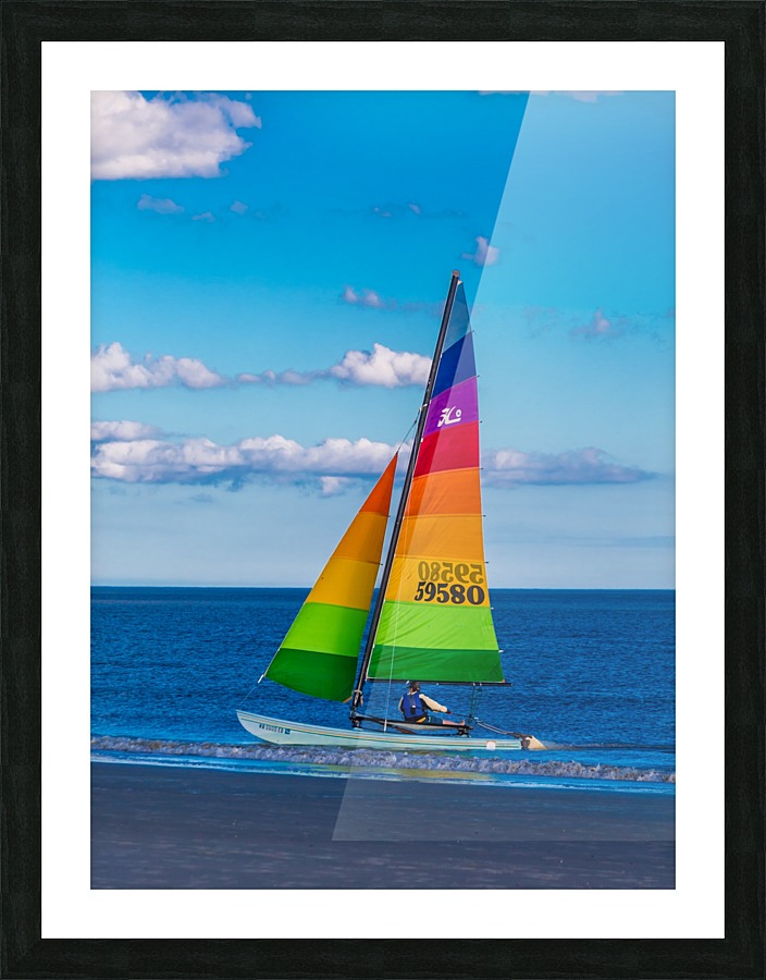 Beaching the Dinghy Picture Frame print