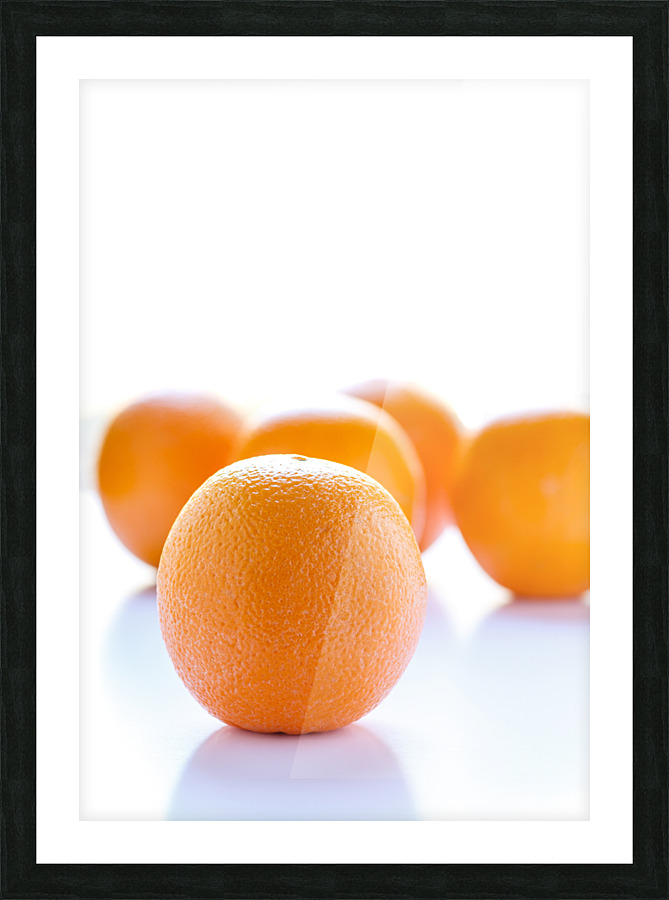 Oranges in Window Light Picture Frame print