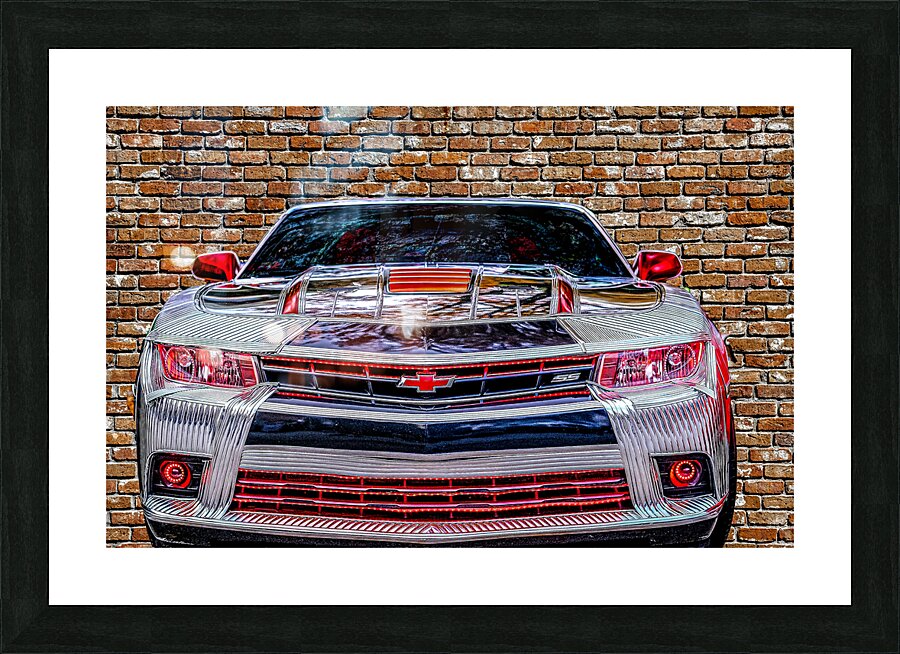 Old Brick Wall Different Colors Picture Frame print