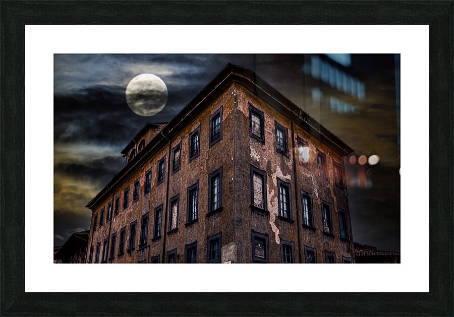 Old Building on Via St Maria in Pisa Picture Frame print