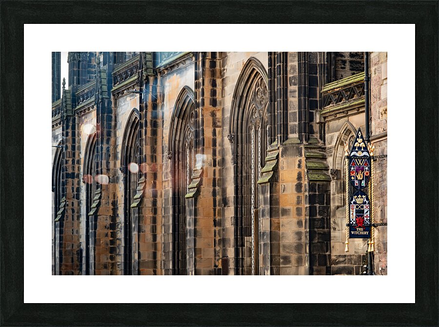 Windows of St Giles Cathedral in Edinburgh Scotland Picture Frame print