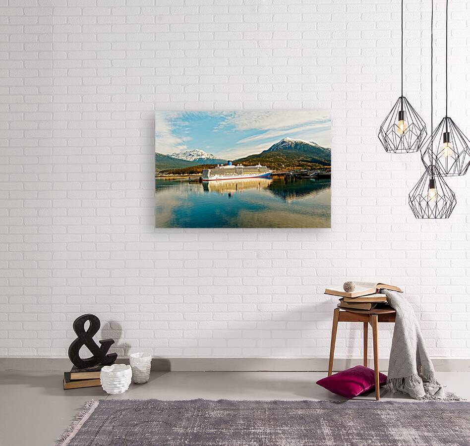 Cruise Ship in Juneau Alaska Reproduction