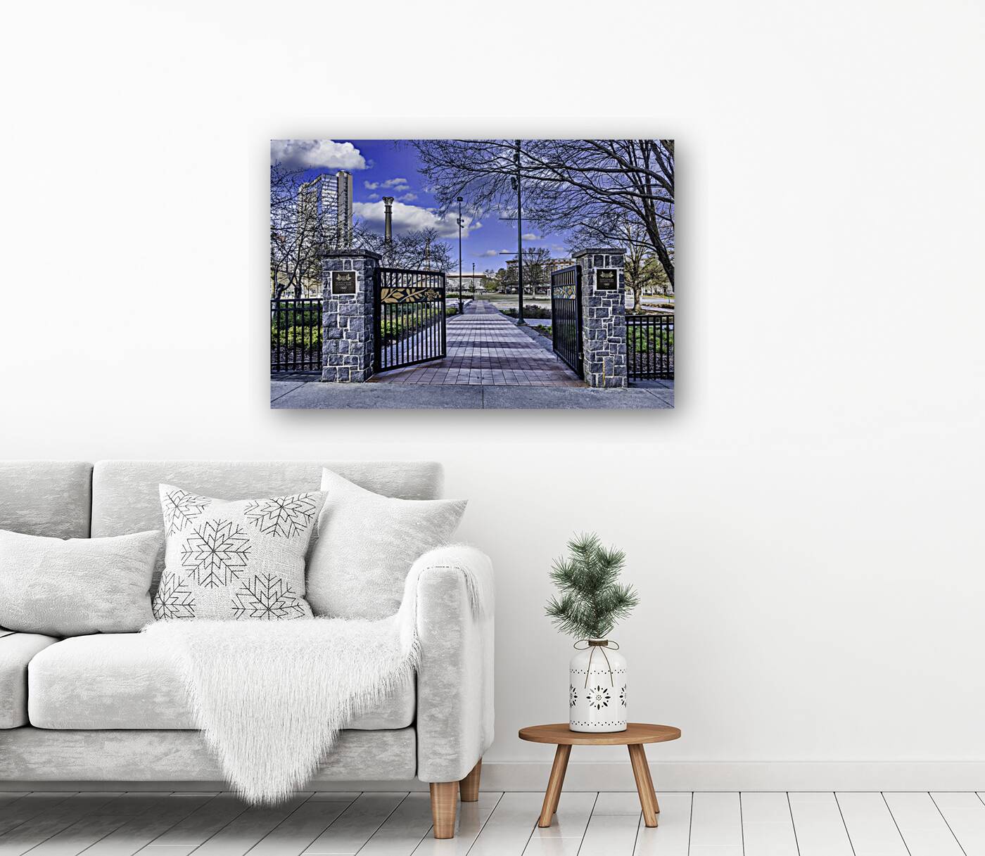 Gate to Olympic Centennieal Park Reproduction