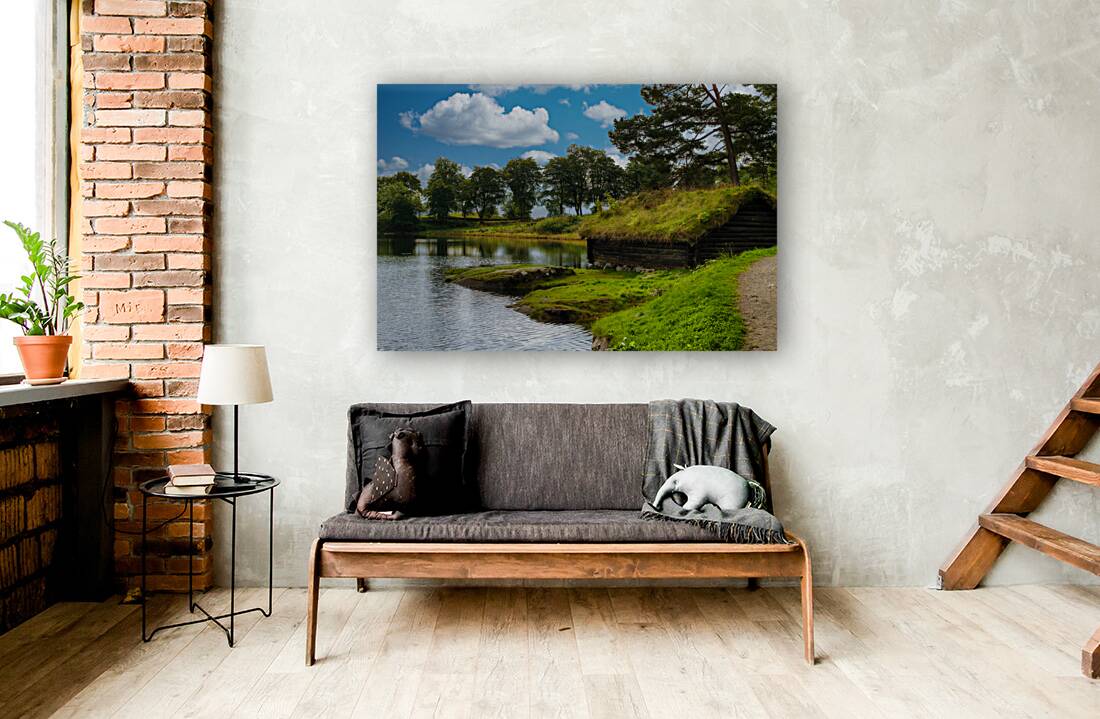 Sod Covered Homes in Sunnmore Museum in Alesund Norway Reproduction