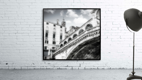 Rialto Bridge BW Wall Preview