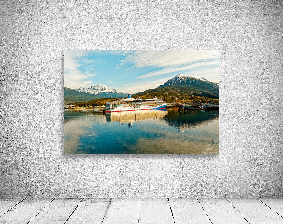 Cruise Ship in Juneau Alaska Wall Preview