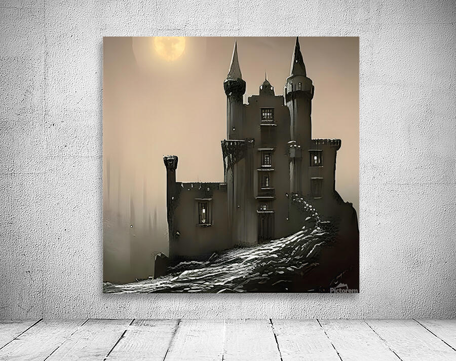 Dark Abandoned Castle Wall Preview