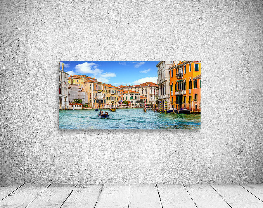 Motorboat Heading Under Bridge Wall Preview