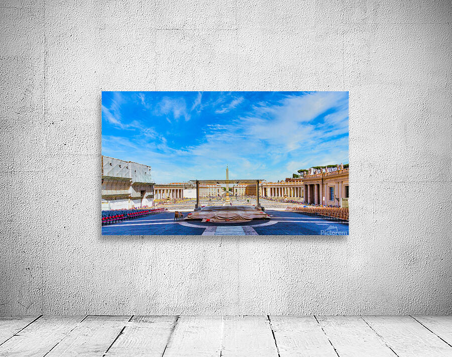 Plaza at Vatican Ready for Crowds Wall Preview