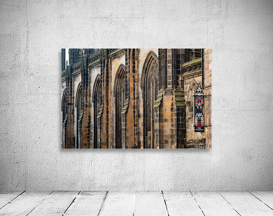Windows of St Giles Cathedral in Edinburgh Scotland Wall Preview