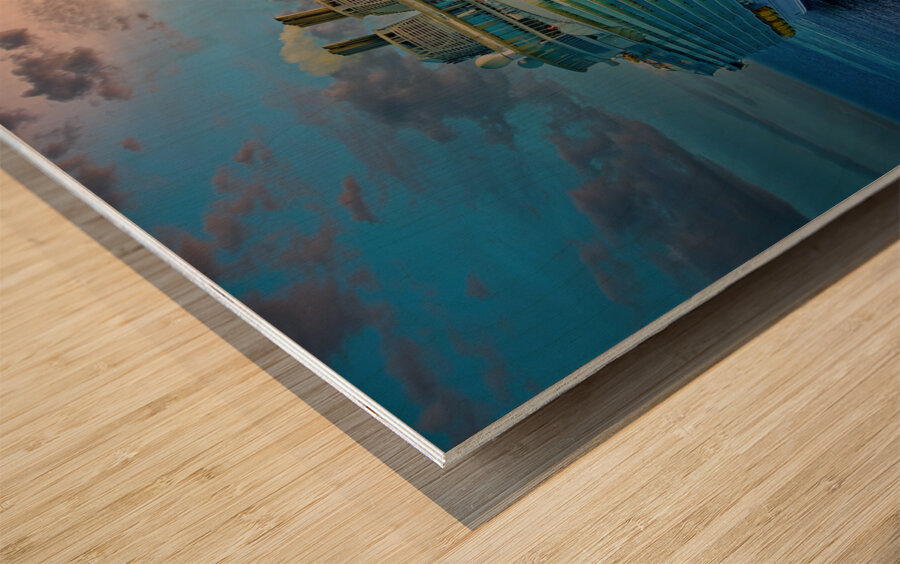 Symphony of the Seas Leaving CocoCay Wood print