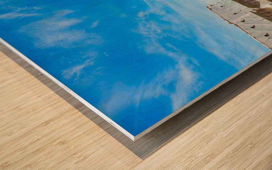 Plaza at Vatican Ready for Crowds Wood print