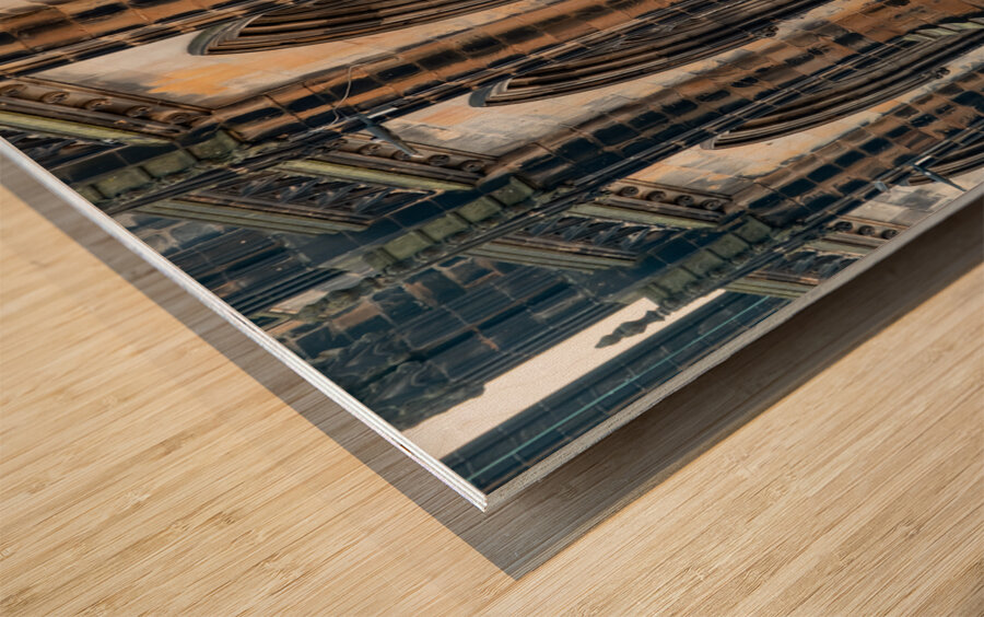 Windows of St Giles Cathedral in Edinburgh Scotland Wood print