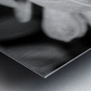 Black  White Floral Series1 Metal print