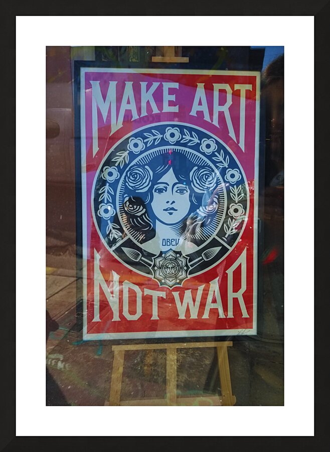 Make Art Not War Picture Frame print