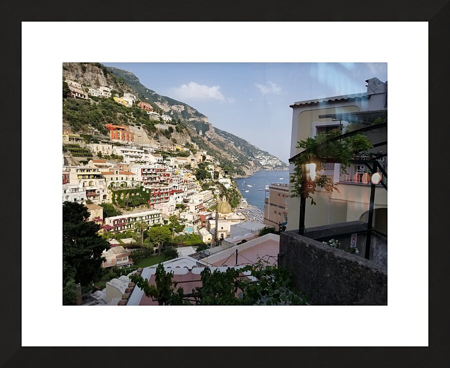 Positano views Picture Frame print