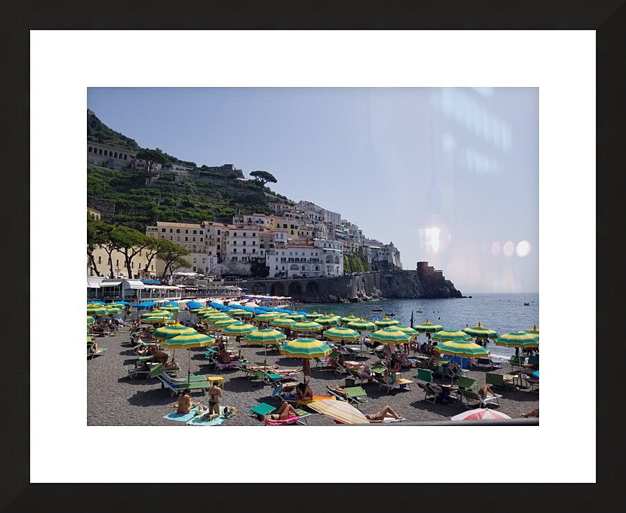 Beaches at Positano Picture Frame print