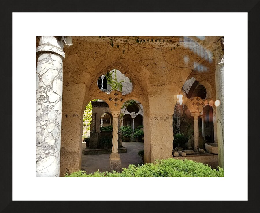 Italian village architecture Picture Frame print